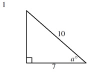 Cosine ratio - Finding angles 2
